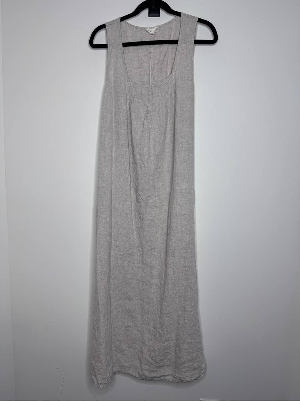 A.REN Sleeveless 100% Linen Midi Dress
